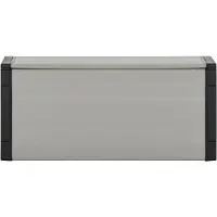 vidaXL Box pour poubelles Gris 85x34x40 cm