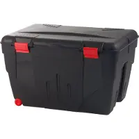 Sporti France EDA 010193 EDA Bac de rangement TRAFIC, 200 litres, noir / rouge