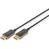 Digitus AK-340107-150-S Câble hybride DisplayPort AOC en fibre optique, UHD 8K, 15 m