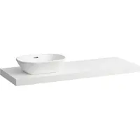 Laufen LANI Plan de toilette, une découpe à gauche, 1370x495x65mm, H4046821122601