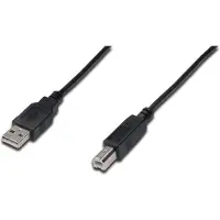 Digitus AK-300105-005-S Câble de connexion USB 2.0, type A - B pc, 0,5m, compatible USB 2.0, UL, sw