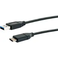 Schwaiger LK050C533 USB 3.0 Kabel St.A -> USB 3.1 C Stecker, schwarz
