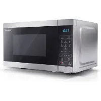 Sharp YC-MS02E-S Four à micro-ondes, puissance micro-ondes 800W, 11 niveaux de puissance, argenté