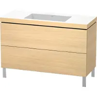 Duravit L-Cube c-bonded Ensemble vertical, 2 tiroirs, sans trop-plein, sans trou pour robinetterie, 1200x698x480mm, LC6939N7171