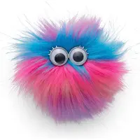 Ergobag accessoires pour cartables Fluffy Klettie Bunt-Flausch rose multicolore