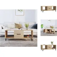 vidaXL Table basse Chêne Sonoma 102x50x40 cm Bois composite - Tables basses