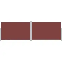 Syfax Auvent latéral rétractable Marron 200x600 cm