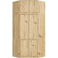 Akord Armoire D'angle Avec Surmeuble Chêne Artisan 100X50X235