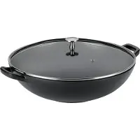 kela Wok Calido fonte noire 4 litres hauteur 17cm Ø36 cm noir