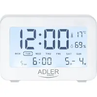Adler Alarm Clock AD 1196w White Alarm function