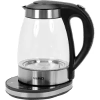 LUND Bouilloire LED verre 1,8 l Fonction de réglage de la température 2200W