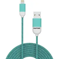 Pantone Câble USB-A vers Lightning 1,5 m Bleu Clair