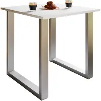 VCM - Table à manger en bois Table de cuisine Xona U 80x80 H. 76 x B. 80 x T. 80 cm