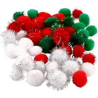 Creativ Company Pompons de Noël, 48pcs.