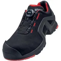Uvex 1 support Chaussures basses S3 noir, rouge largeur 10 Gr. 51