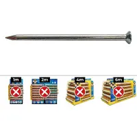 APOLO MEA Vis Acier Zingue 2.5x25mm Celo Fixation Bois Polyvalente, Acier Zingué - Celo