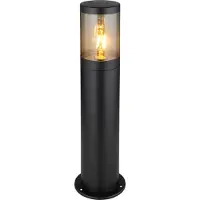 Globo Lighting Globo 32015BS XELOO IP44 E27 60 W noir/verre cuivré Colonne lumineuse extérieure