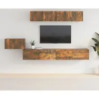 Prolenta Maison Exclusive - Ensemble de meubles TV 5 pcs Chêne fumé Bois d'ingénierie