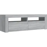 Sonstiges Meuble TV avec lumières LED sonoma gris 120x35x40 cm