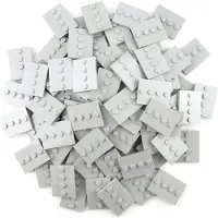 LEGO Plaque de sol 3x4 carreaux avec 4 picots Gris clair - 88646 NOUVEAU ! Quantité 25x