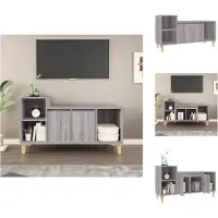 vidaXL Armoire TV Gris Sonoma 100x35x55 cm Bois composite - Meuble TV