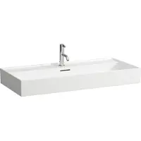 Laufen Kartell lavabo à encastrer, 3 trous pour robinet, avec trop-plein, 1000x460mm, H8103370001081