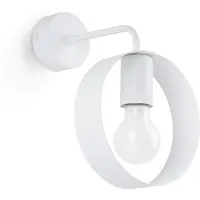Sollux Applique murale, acier, blanc, 1 flamme