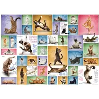 Eurographics Puzzle Yoga Cats - 1000 pièces