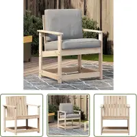 The Living Store Chaise de jardin 62x56x77 cm pin massif