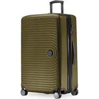 Hauptstadtkoffer Mitte - Grande valise à 4 roulettes doubles Valise de voyage XL avec extension, valise rigide TSA stable, 130 L, Avocado