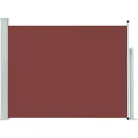 Syfax Auvent latéral rétractable de patio 140x500 cm Marron
