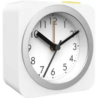 Technoline Modell B - Réveil à quartz analogique dans un design élégant avec un rétroéclairage chaud en blanc