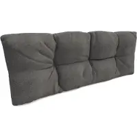 Pokar Coussin pour palette avec belle surpiqûre Garniture canapé-palette, Taille:Coussin arrière 120 x 40, Couleur:Gris