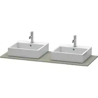 Duravit Console XSquare, 2 découpes, 1400x16x550mm, XS063GB9292