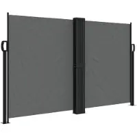 Syfax Auvent latéral rétractable anthracite 140x1200 cm