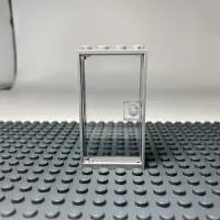 LEGO 1x4x6 Portes Transparent et cadre gris pour maison, bâtiment NOUVEAU ! Quantité 5x