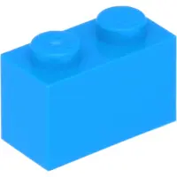 LEGO 100 pièces 3004 Brick 1x2 Part Basic Bricks 100 Bleu azur foncé
