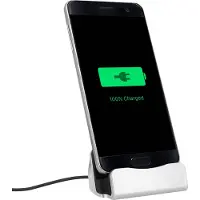 Avizar , station de charge pour smartphone avec connecteur Micro-USB, couleur argent