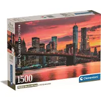 Clementoni Puzzle CLE 1500 Compact EastRiver au crépuscule 31712