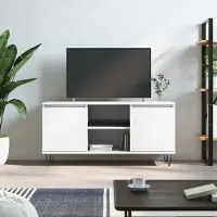 Prolenta Maison Exclusive - Meuble TV blanc 104x35x50 cm Matériau dérivé du bois