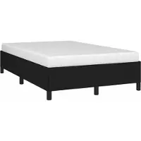 vidaXL Cadre de lit sans matelas noir 120x190 cm Tissu