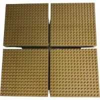 LEGO 16x16 Panneaux de construction Beige foncé constructible des deux côtés - 91405 NOUVEAU Quantité 8x