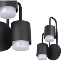 ITALUX Sorano, applique d'extérieur moderne noire C49-2/BK-9