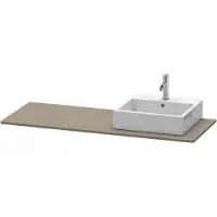 Duravit Console XSquare, 1 découpe à droite, 1400x16x550mm, XS060GR9090