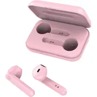 Forever Wireless In-Ear Casque intra-auriculaire avec étui rechargeable avec microphone compatible avec smartphone Rose