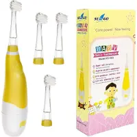 Seago brosse à dents sonique SG-902, Brosses à dents : 4 pces, Brosse à dents sonique pour enfants Jaune