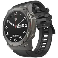 HiFuture Montre connectée FutureGo Mix2, écran AMOLED de 1,43 pouces, résolution 466 x 466, batterie 400 mAh, couleur noire