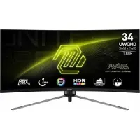 MSI MAG 345CQR Écran d'ordinateur 86,4 cm (34") 3440 x 1440 pixels UltraWide Dual Quad HD Noir (MAG 345CQR)