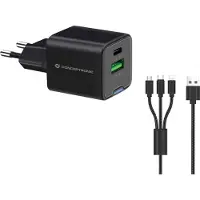 Conceptronic Althea16b Gan 33w Usb-c Wall Charger Argenté