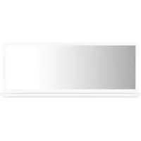 Syfax Miroir de salle de bain Blanc 90x10,5x37 cm Aggloméré
